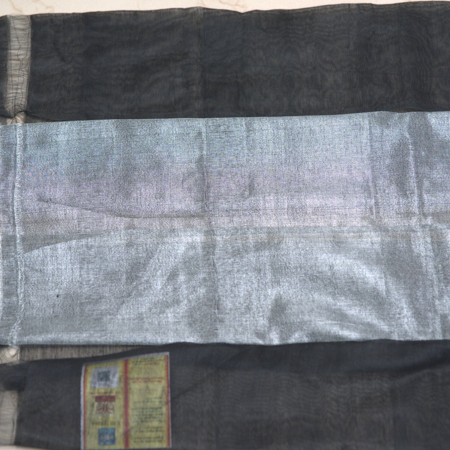 Tissue Sequel Saree with Attached Blouse and Silk Mark