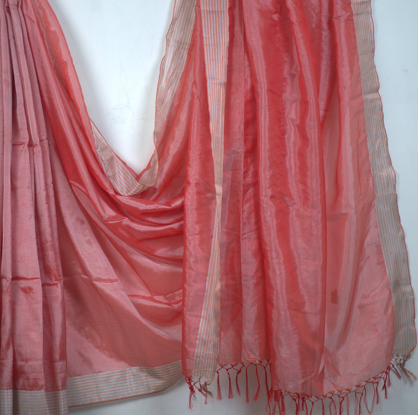 Silk Matka Saree with Attached Blouse