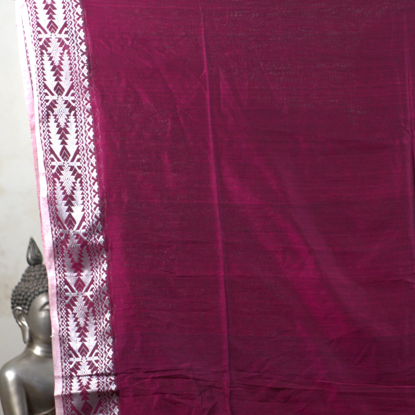 Mercerized Cotton Saree with Attached Blouse