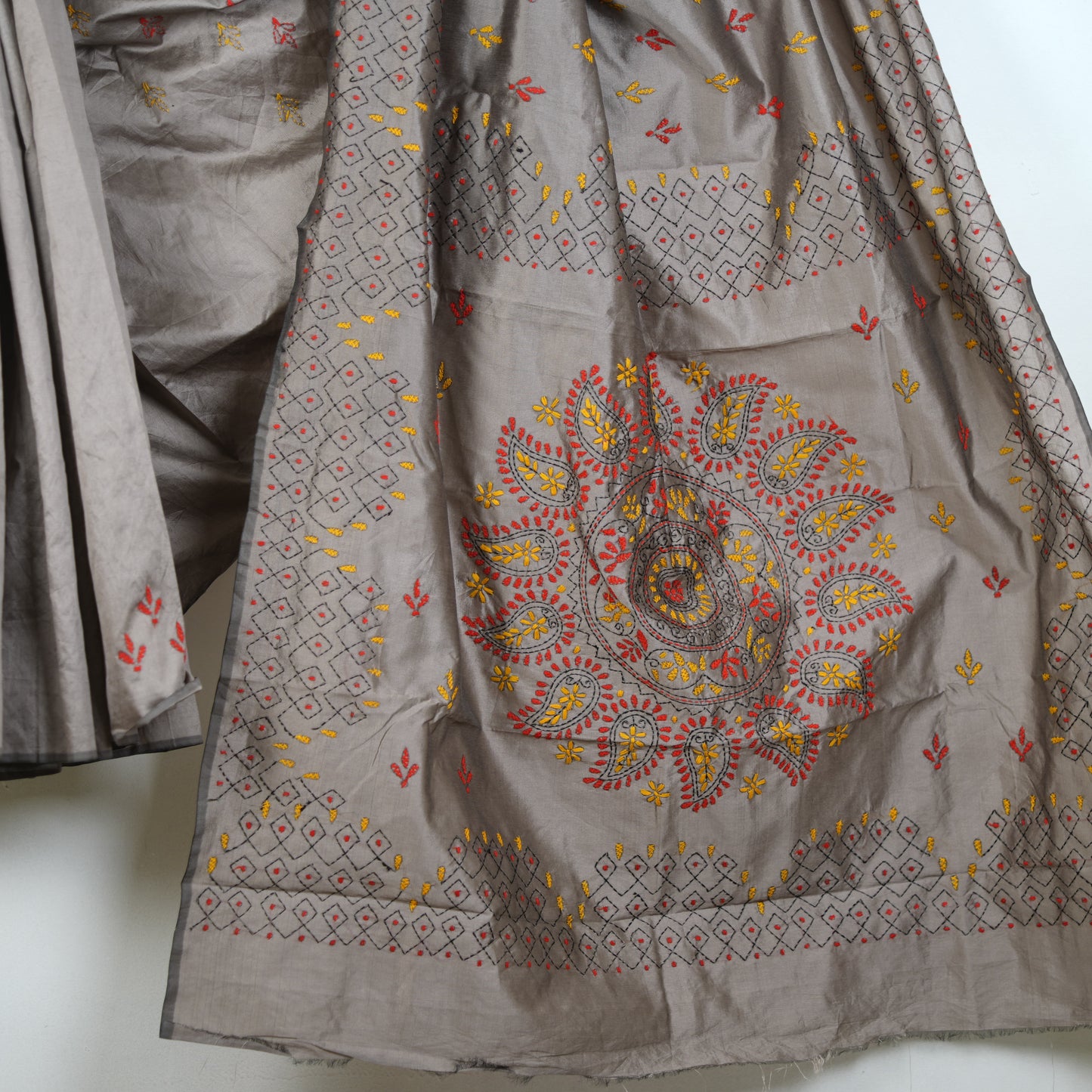 Assam Kantha Saree with Attached Blouse