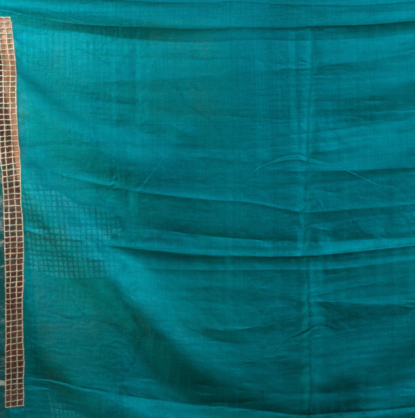 Pure Tussar Silk Saree with Cut Work and Hand Print – A Masterpiece of Craftsmanship