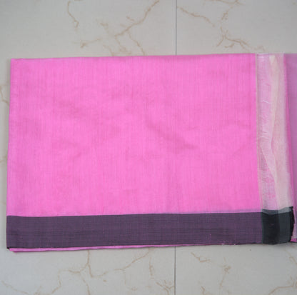 Muslin Jamdhani Saree with Attached Blouse