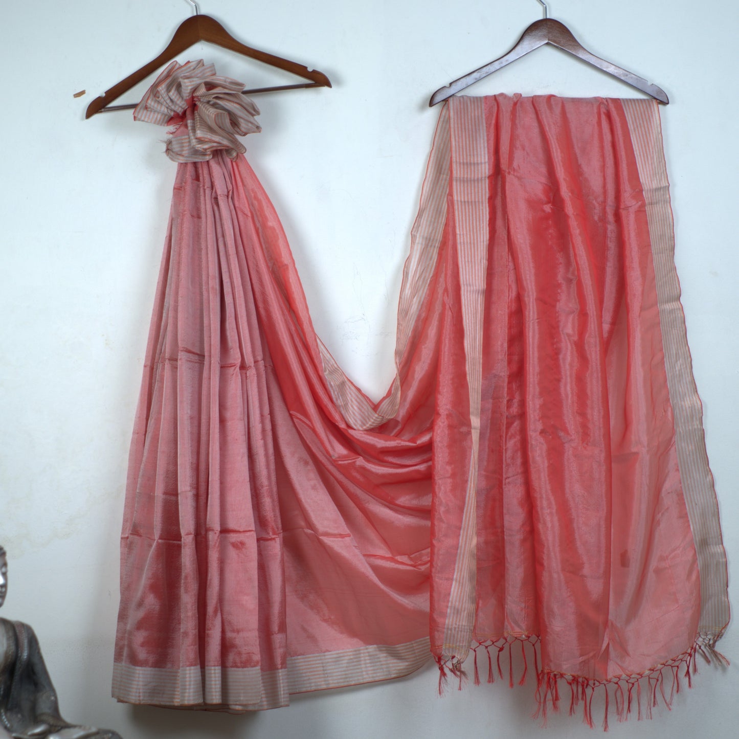 Silk Matka Saree with Attached Blouse