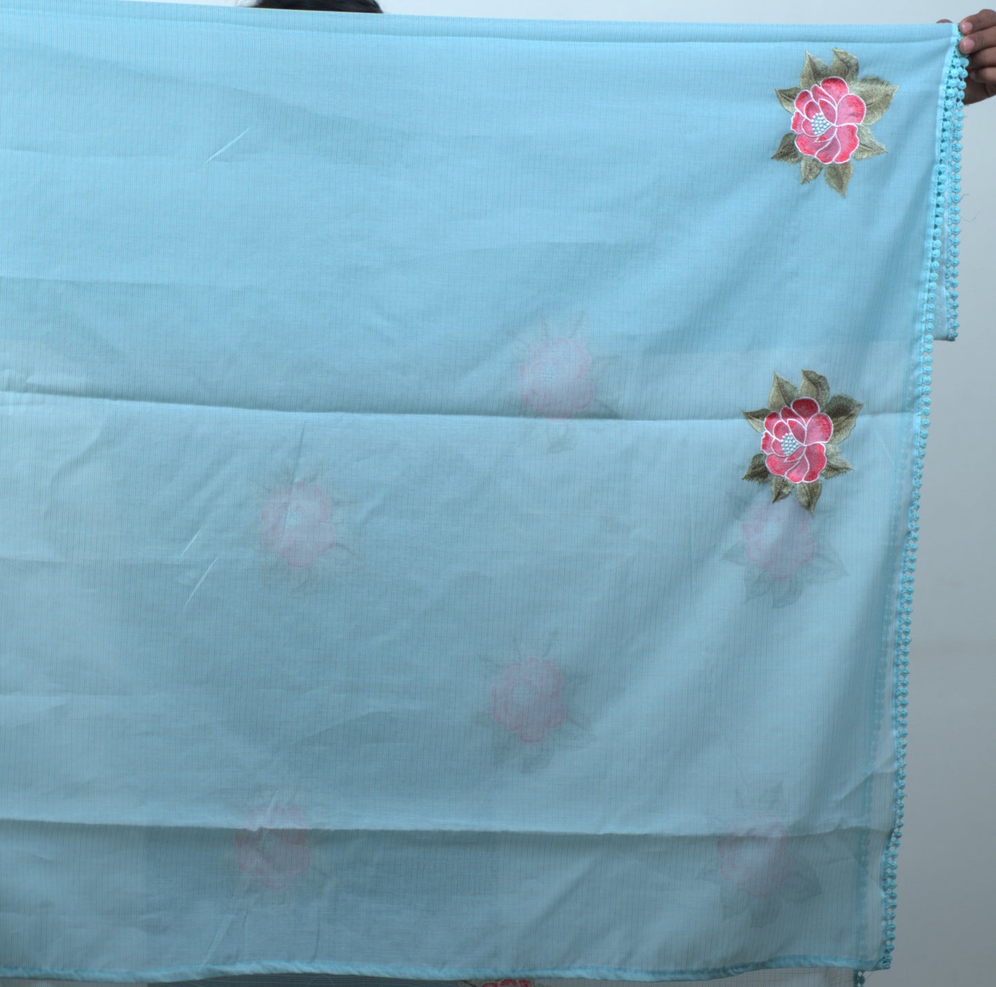 Kota Machine Parsi Buta Work Saree with Attached Blouse