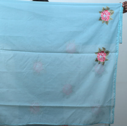 Kota Machine Parsi Buta Work Saree with Attached Blouse