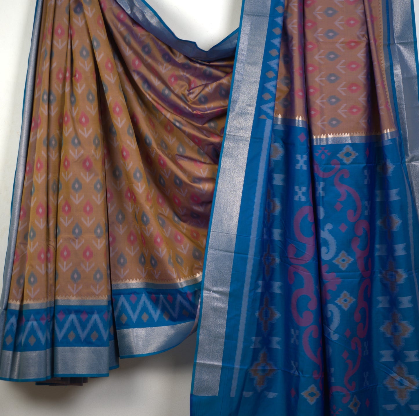 Silk Saree with Attached Blouse