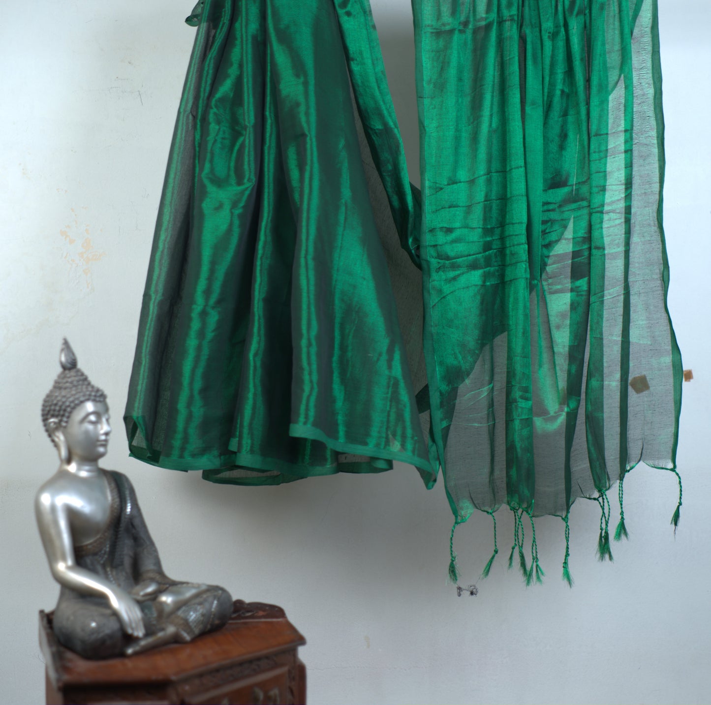 Raga Tissue Saree with Attached Blouse