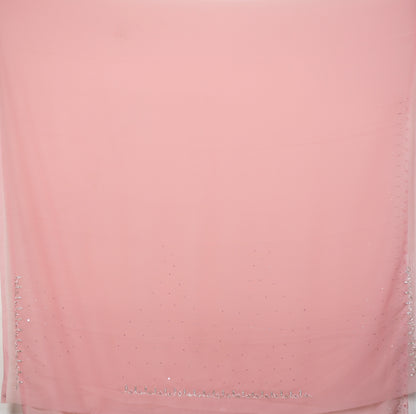 Georgette Saree with Handwork Sequins, Katdhana & Stone Work | attached mathing work Blouse