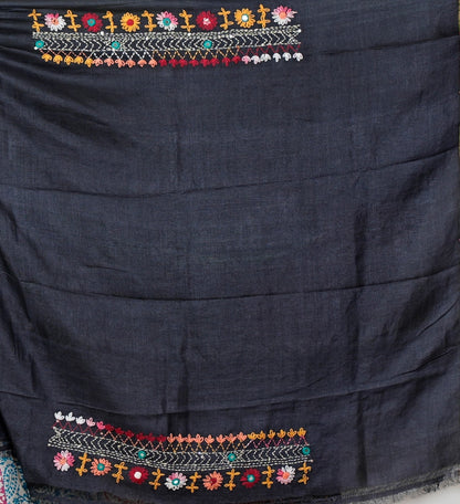 Pure Tussar Silk Saree with Lambani Work & matching work Blouse | Silk Mark Certified