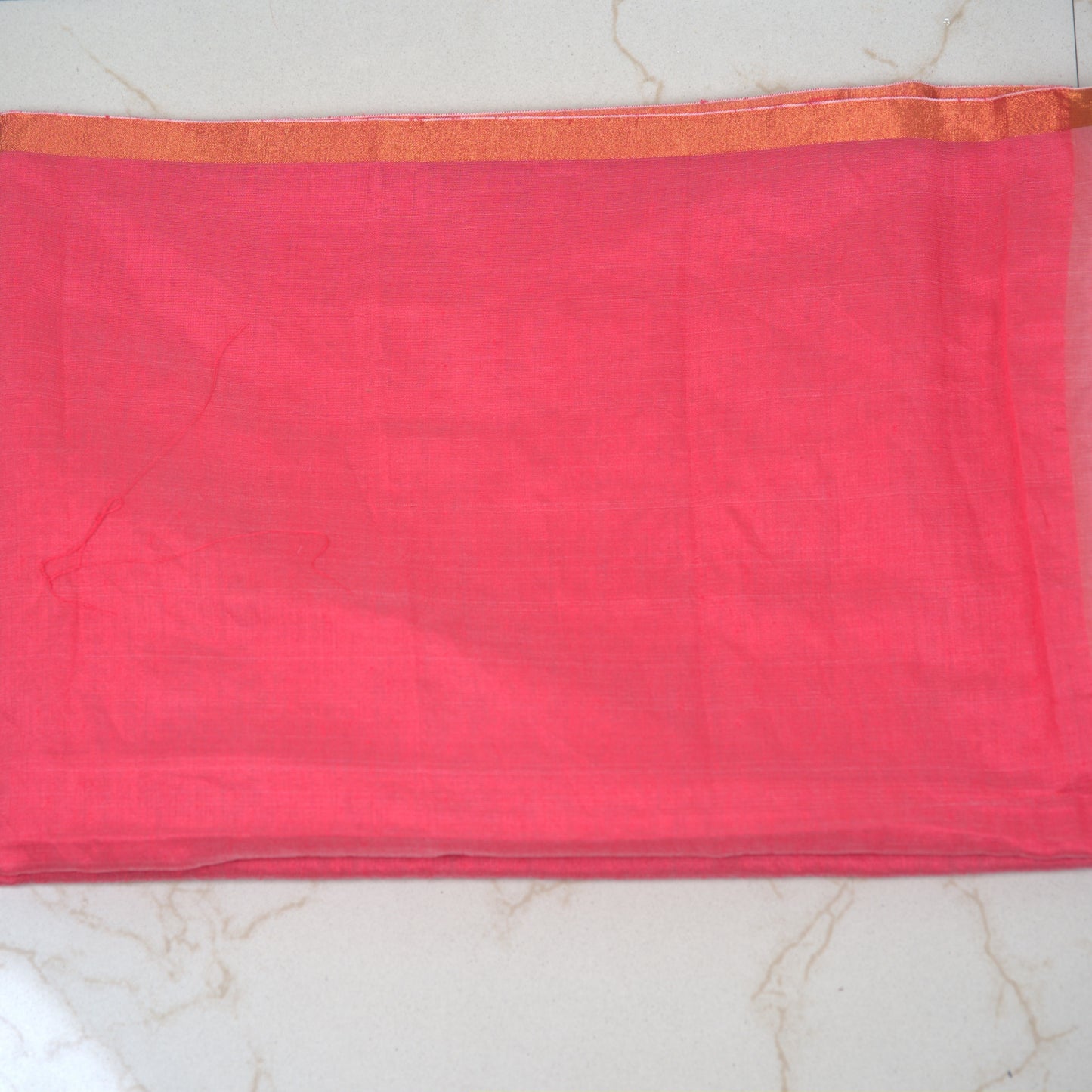 Muslin Digital Embroidery Saree with Attached Blouse