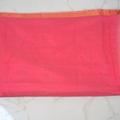 Muslin Digital Embroidery Saree with Attached Blouse