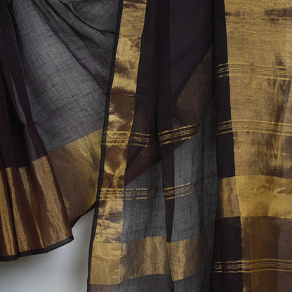 Mahapar Linen Saree with Attached Blouse