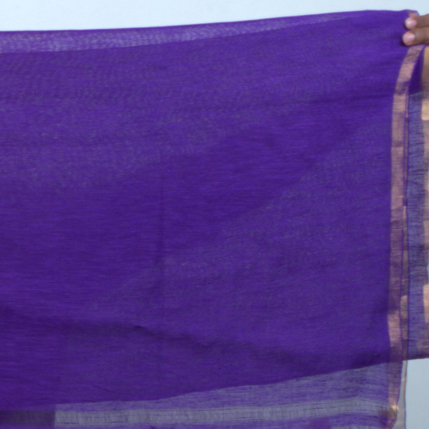 Pure Muslin Star Gini Handmade Saree with Attached Blouse