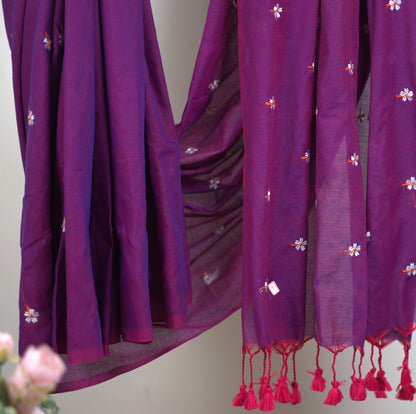 Khadhi Siuli Saree with Attached Blouse