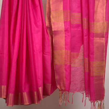 Semi Bafo Saree with Attached Blouse